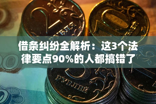 济南借条纠纷全解析：这3个法律要点90%的人都搞错了