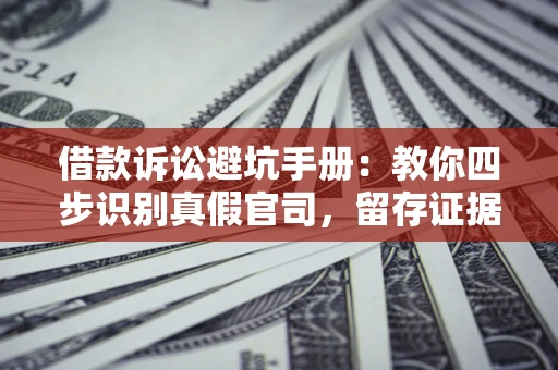 济南借款诉讼避坑手册：教你四步识别真假官司，留存证据不踩雷