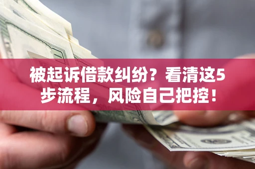 济南被起诉借款纠纷？看清这5步流程，风险自己把控！